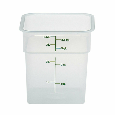 Square Cambro, 4 quart, white