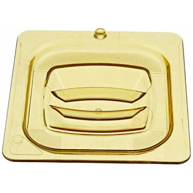 Cover, with peg hole, for hot food pan, 1/6 size