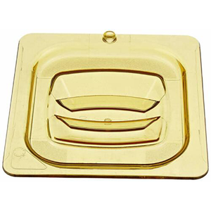 Cover, with peg hole, for hot food pan, 1/6 size
