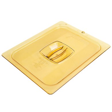 Cover, with peg hole, for hot food pan, 1/2 size