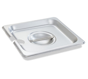 Steam Table Pan Cover - Stainless Steel - 1/6, slotted